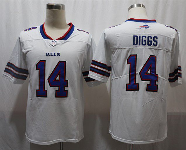 Men Buffalo Bills 14 Diggs White Vapor Untouchable Limited 2020 Player NFL Jersey